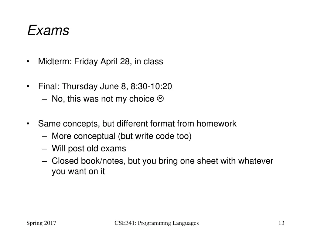 exams
