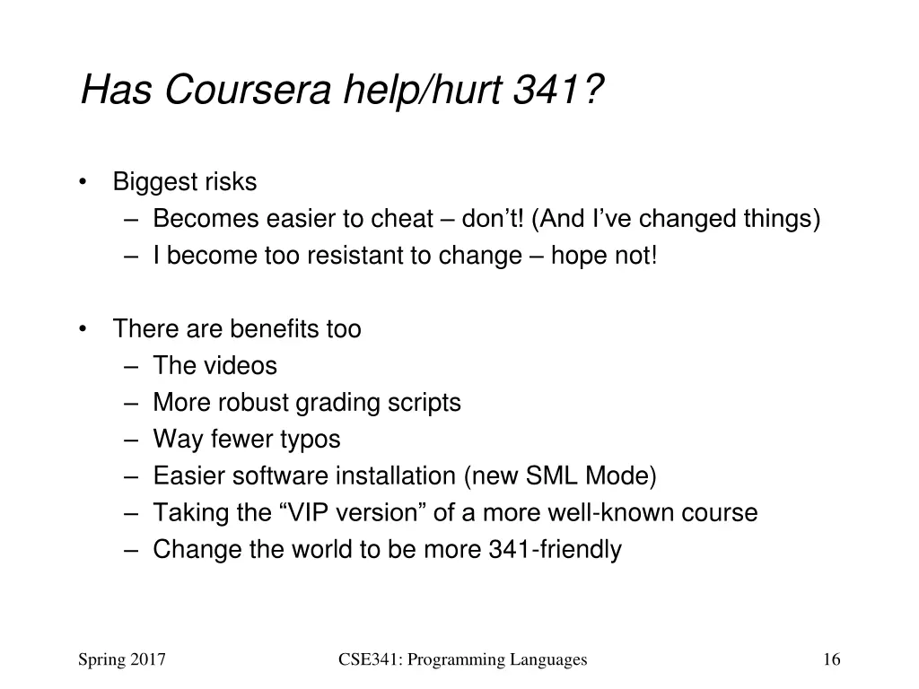 has coursera help hurt 341
