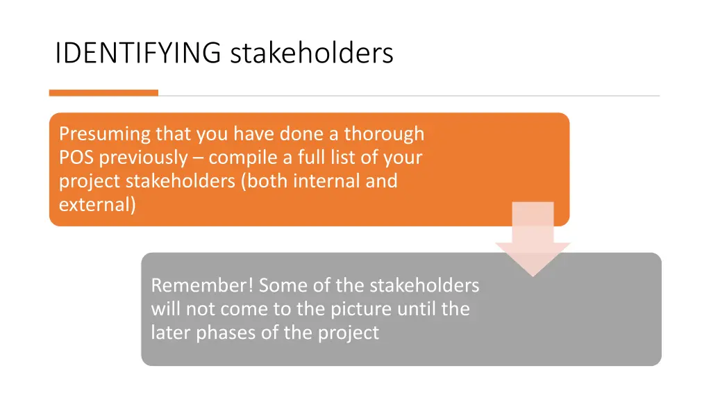 identifying stakeholders