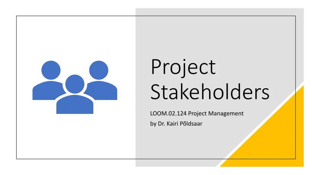 project stakeholders