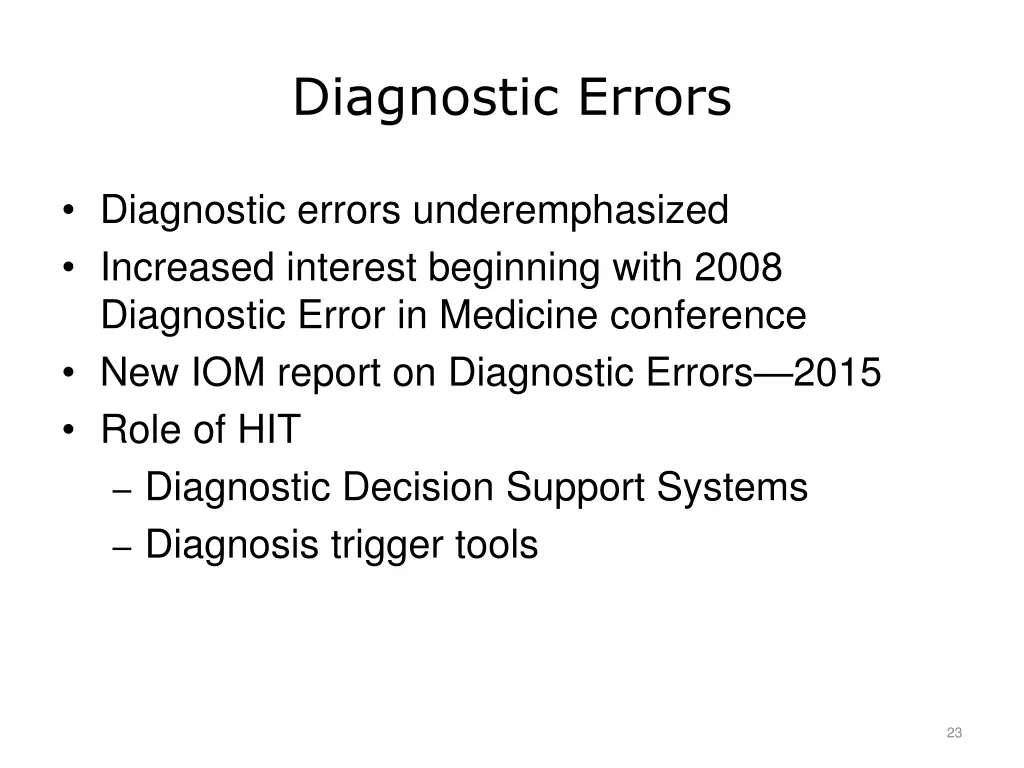 diagnostic errors