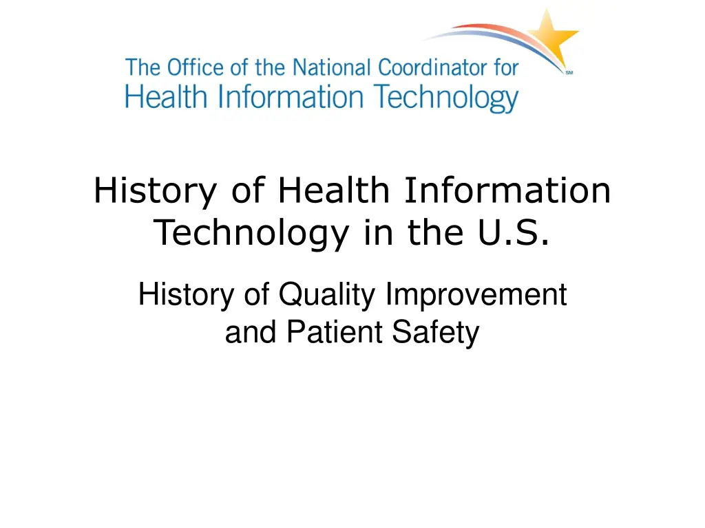 history of health information technology
