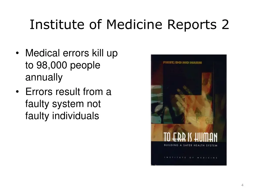 institute of medicine reports 2