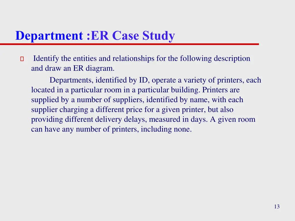department er case study