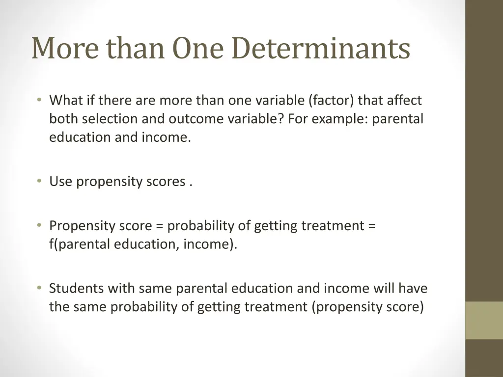 more than one determinants