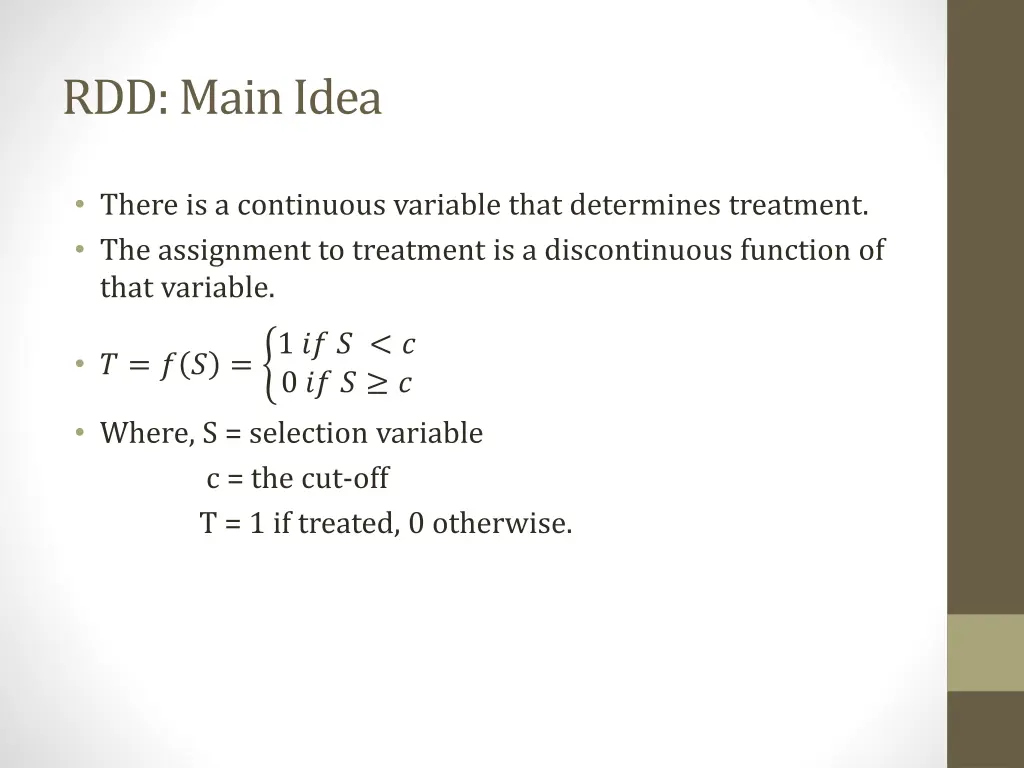 rdd main idea