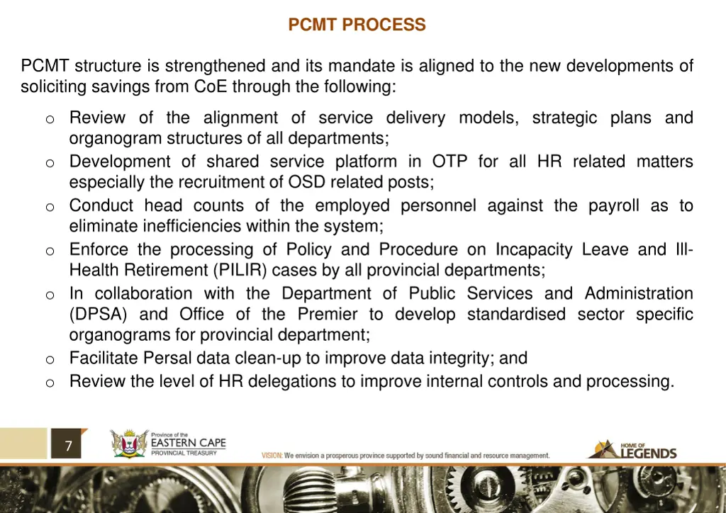 pcmt process