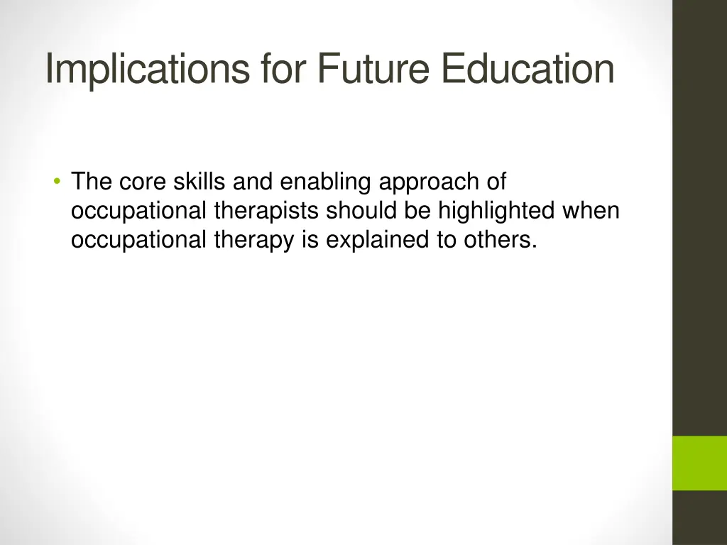 implications for future education