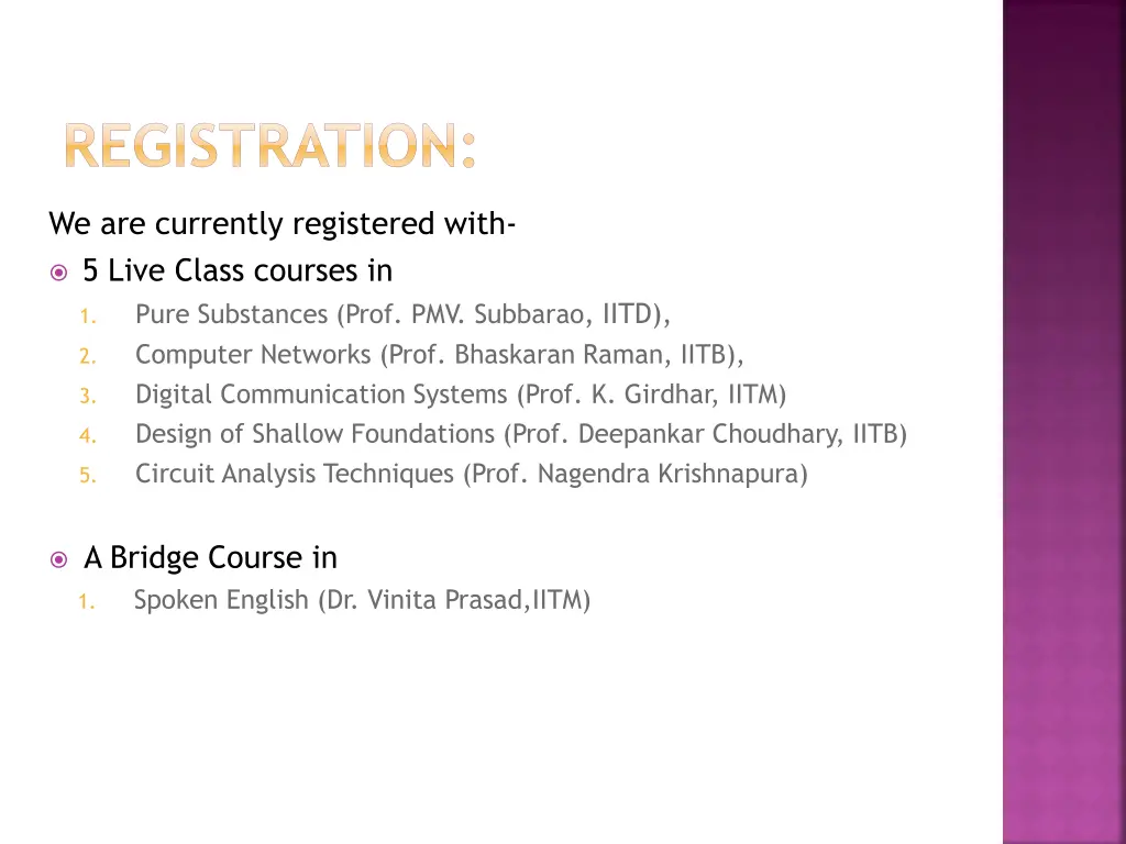 registration