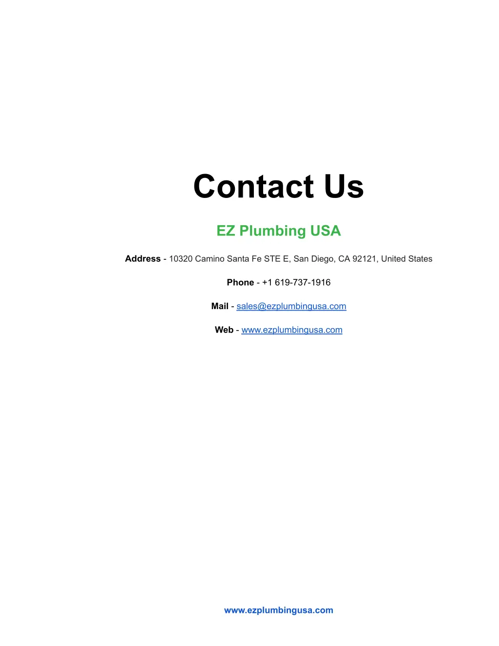 contact us