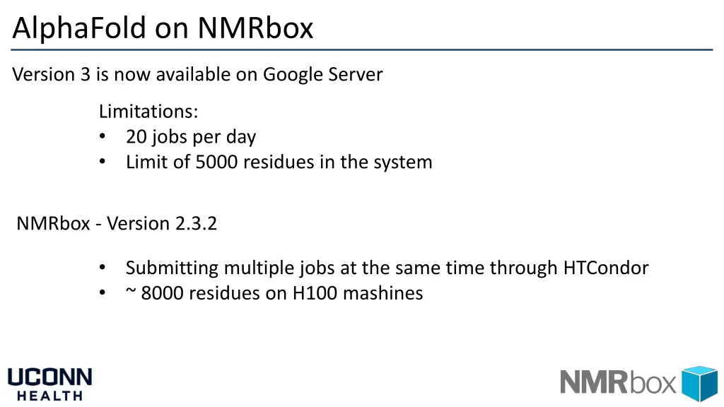 alphafold on nmrbox