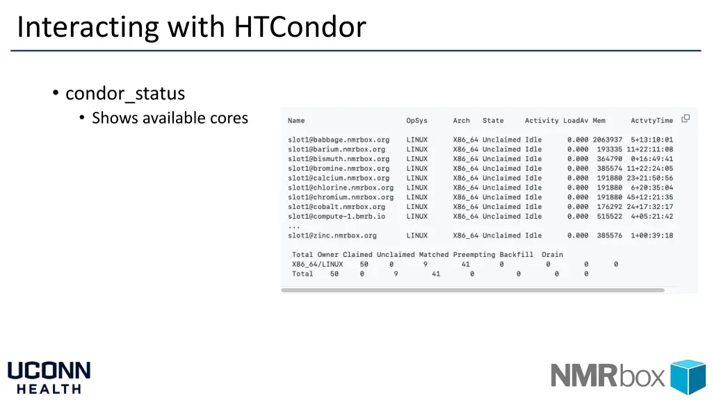 interacting with htcondor