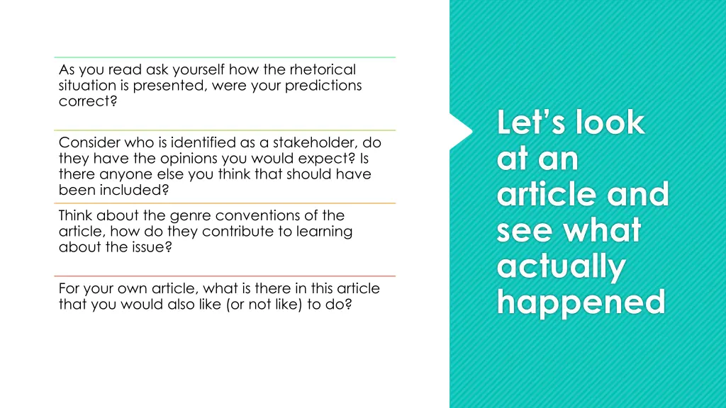 as you read ask yourself how the rhetorical