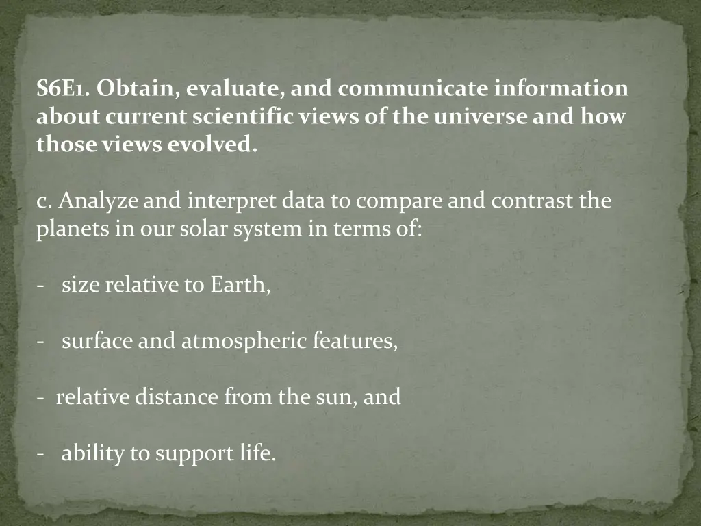 s6e1 obtain evaluate and communicate information