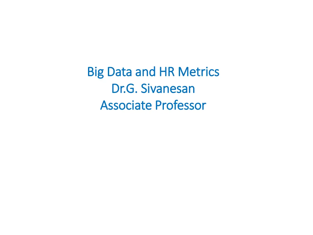 big data and hr metrics big data and hr metrics