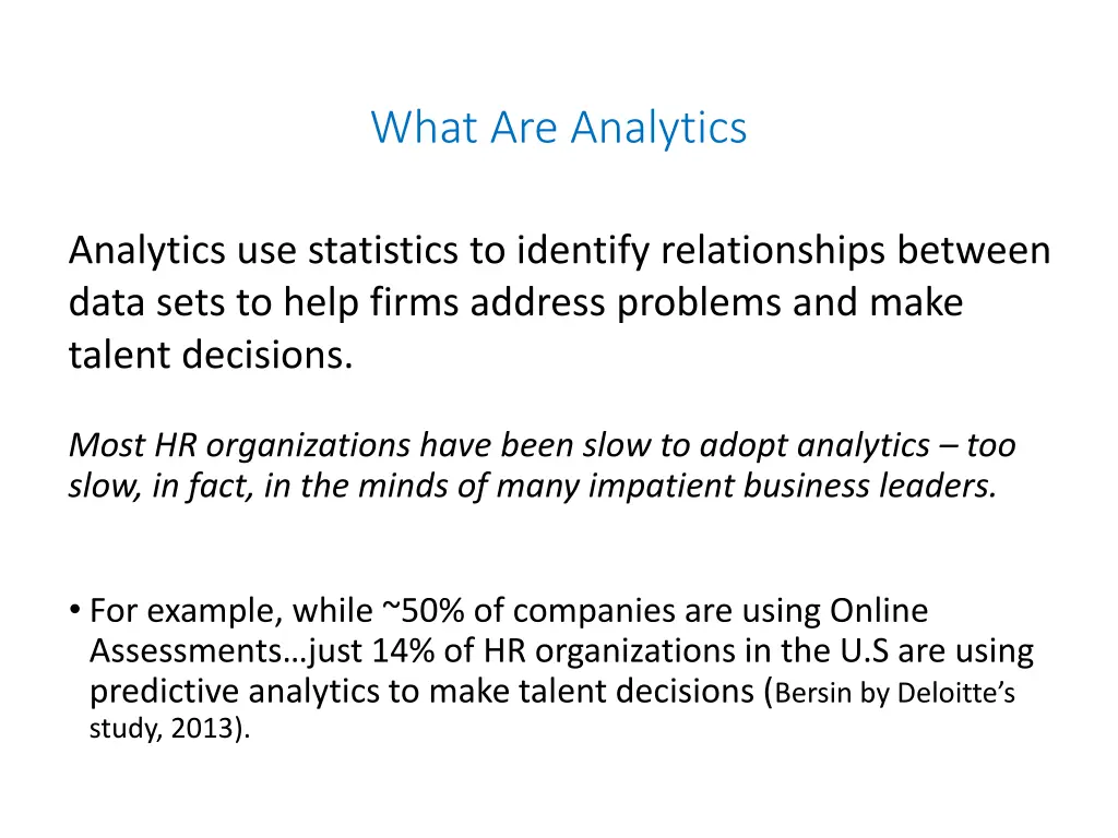 what are analytics