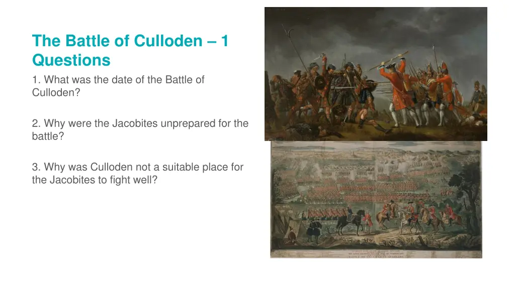 the battle of culloden 1 questions 1 what