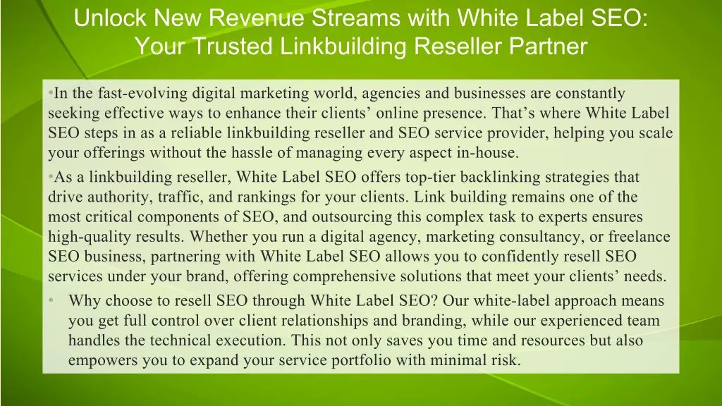 unlock new revenue streams with white label
