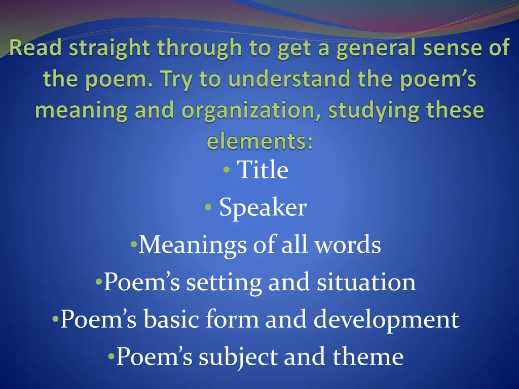 title speaker