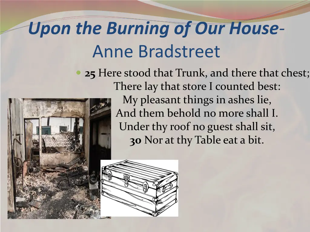 upon the burning of our house anne bradstreet 2