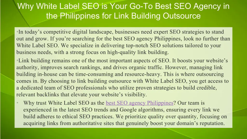 why white label seo is your go to best seo agency