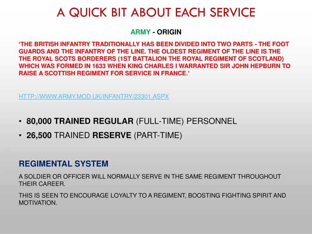 a quick bit about each service