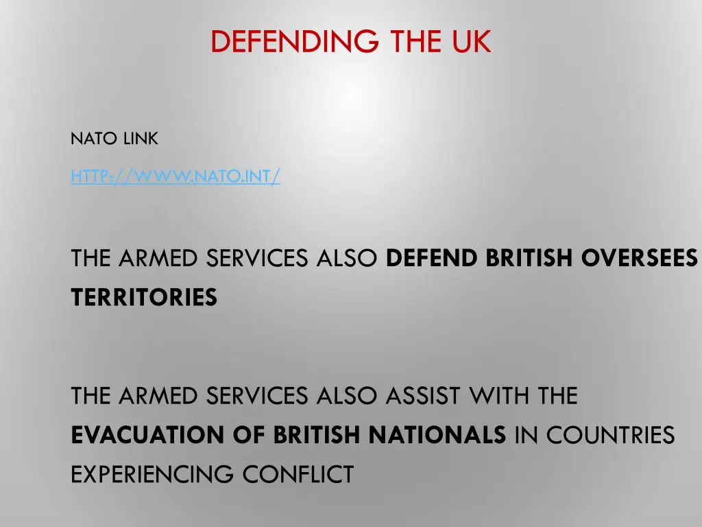 defending the uk 1