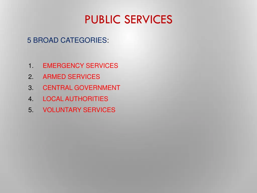 public services