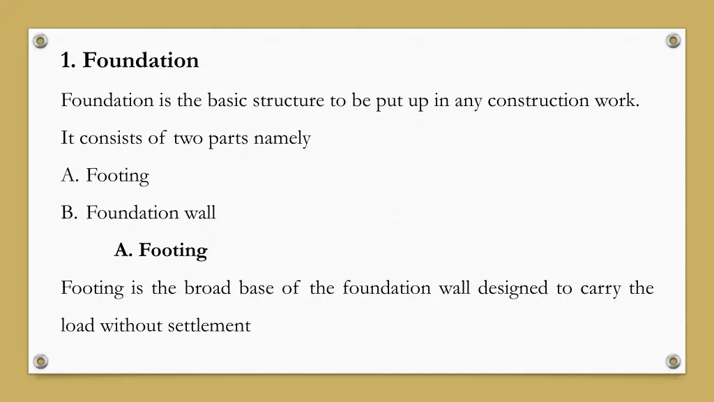 1 foundation 1