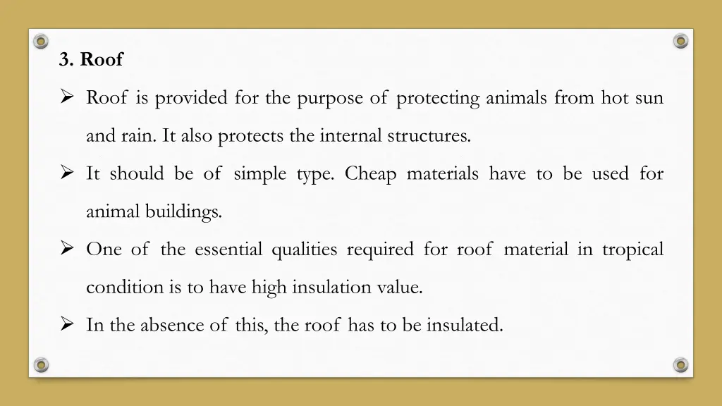 3 roof