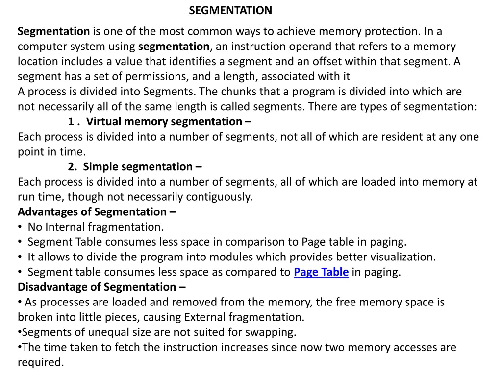 segmentation
