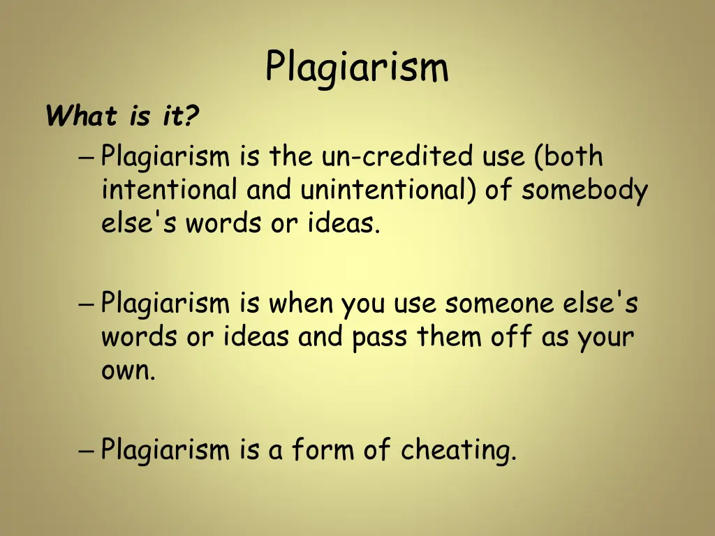 plagiarism