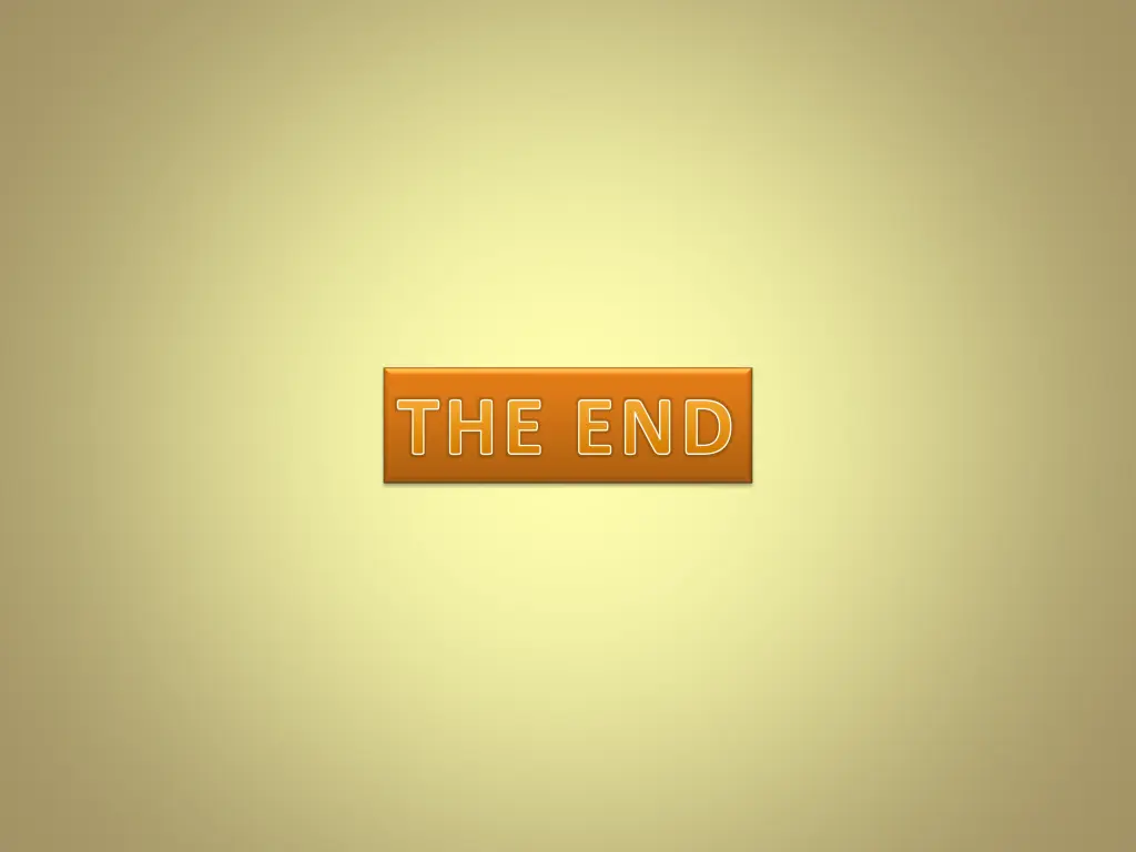the end