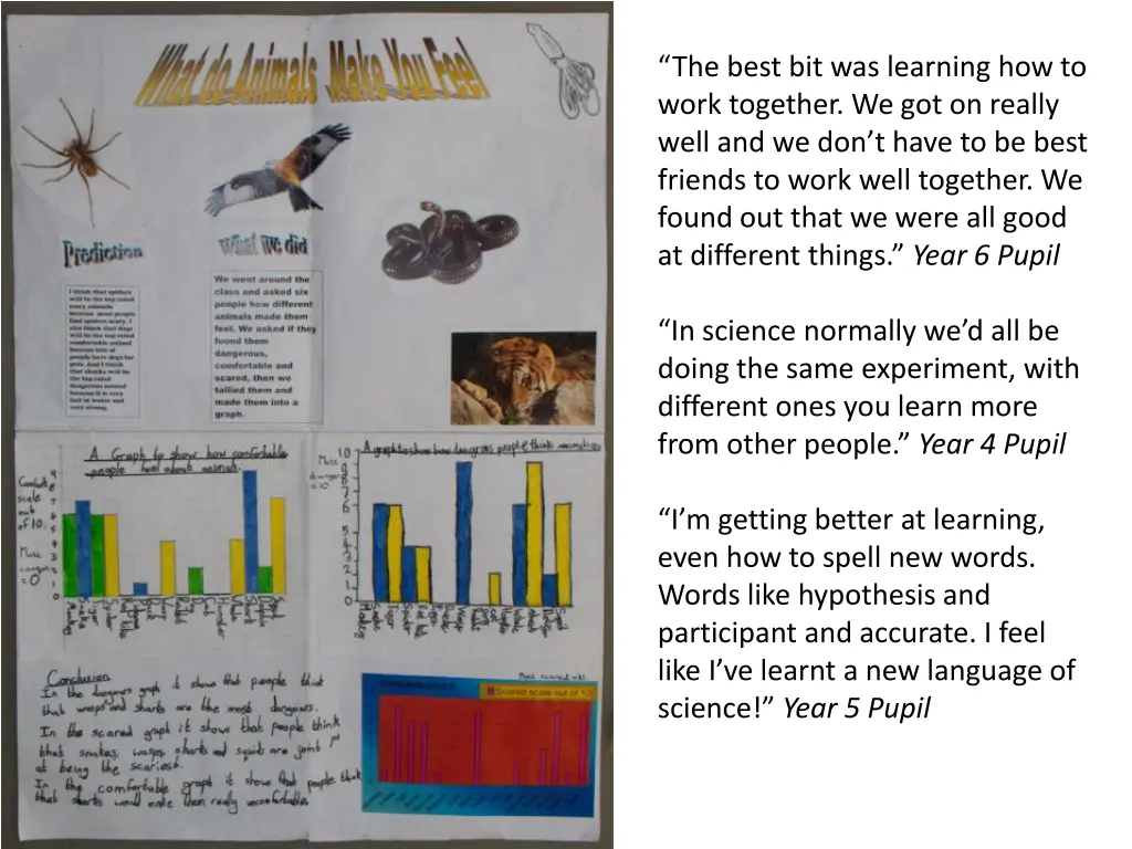 the best bit was learning how to work together