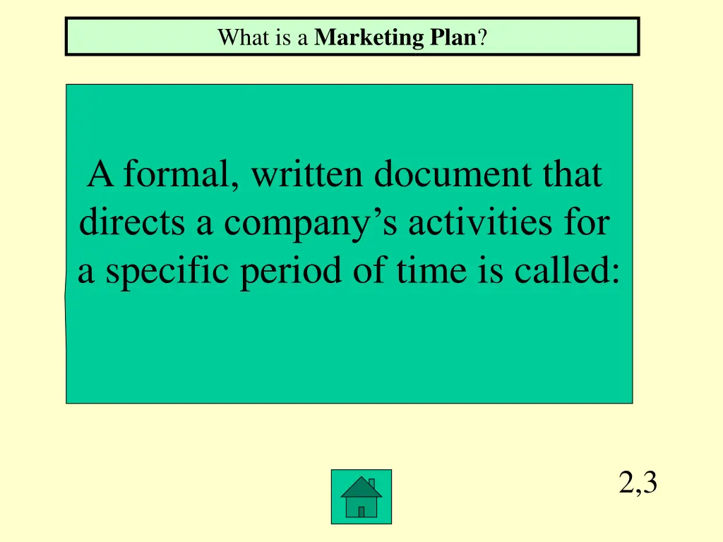 what is a marketing plan