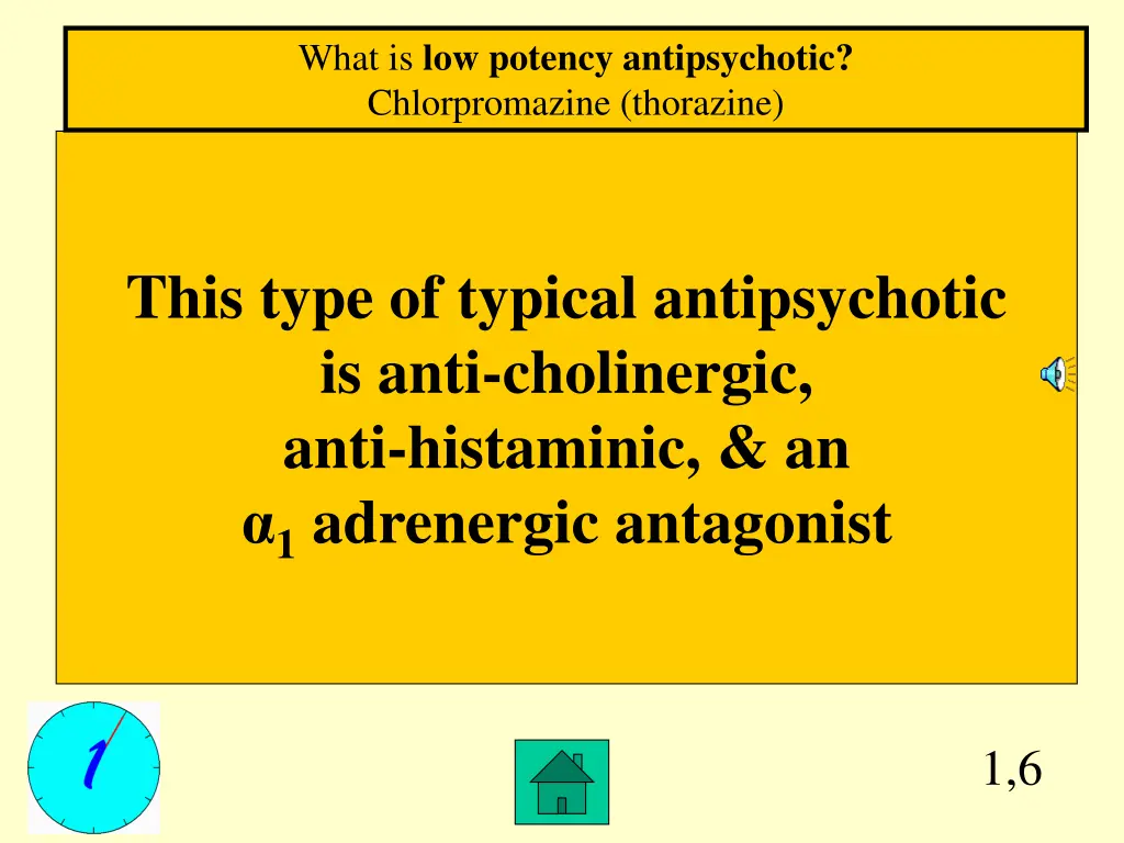 what is low potency antipsychotic chlorpromazine