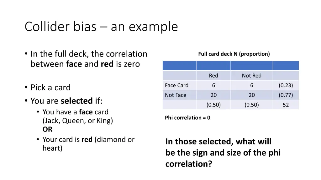 collider bias an example 2