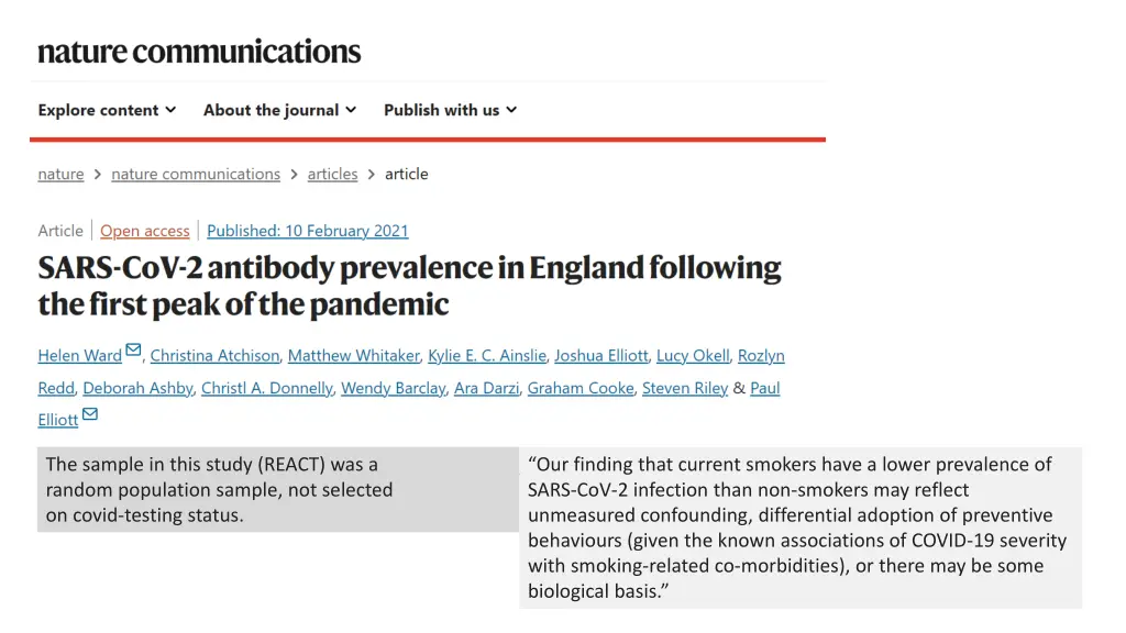 the sample in this study react was a random