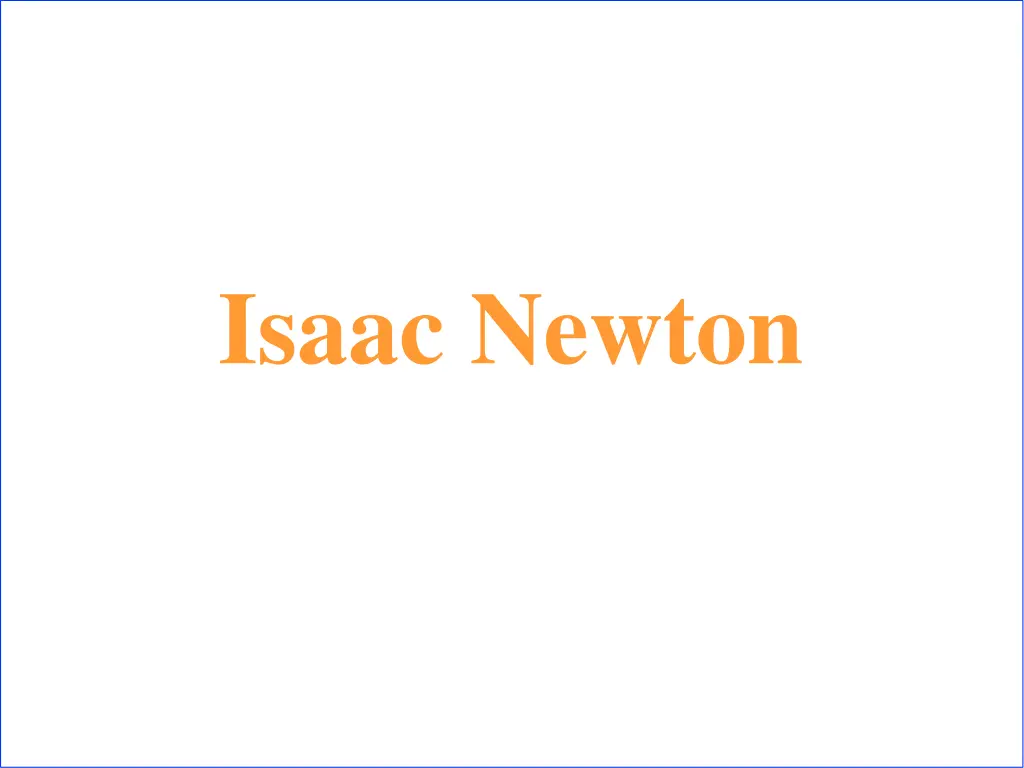 isaac newton
