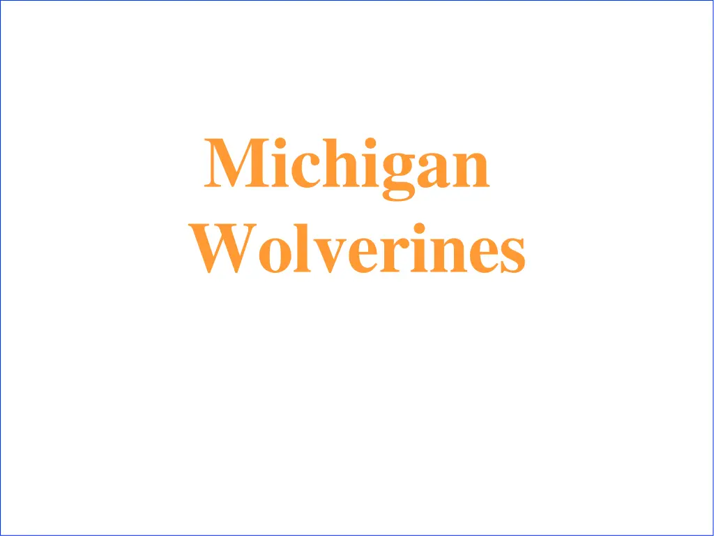 michigan wolverines