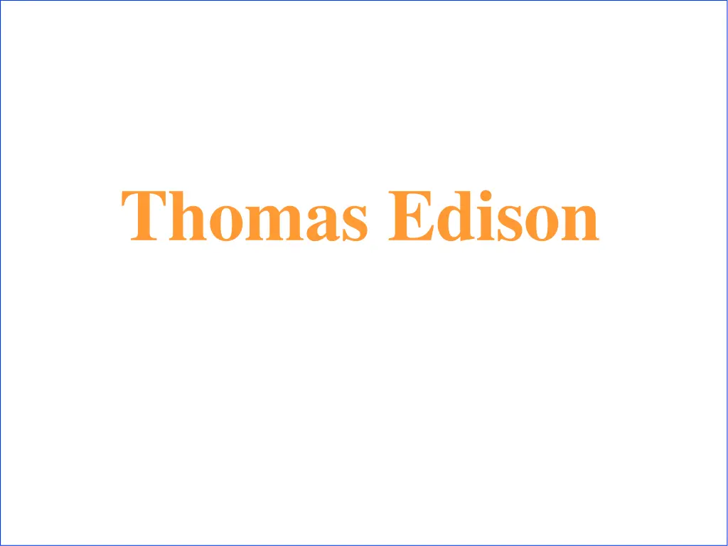 thomas edison