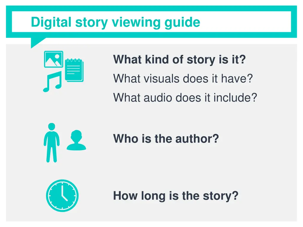 digital story viewing guide