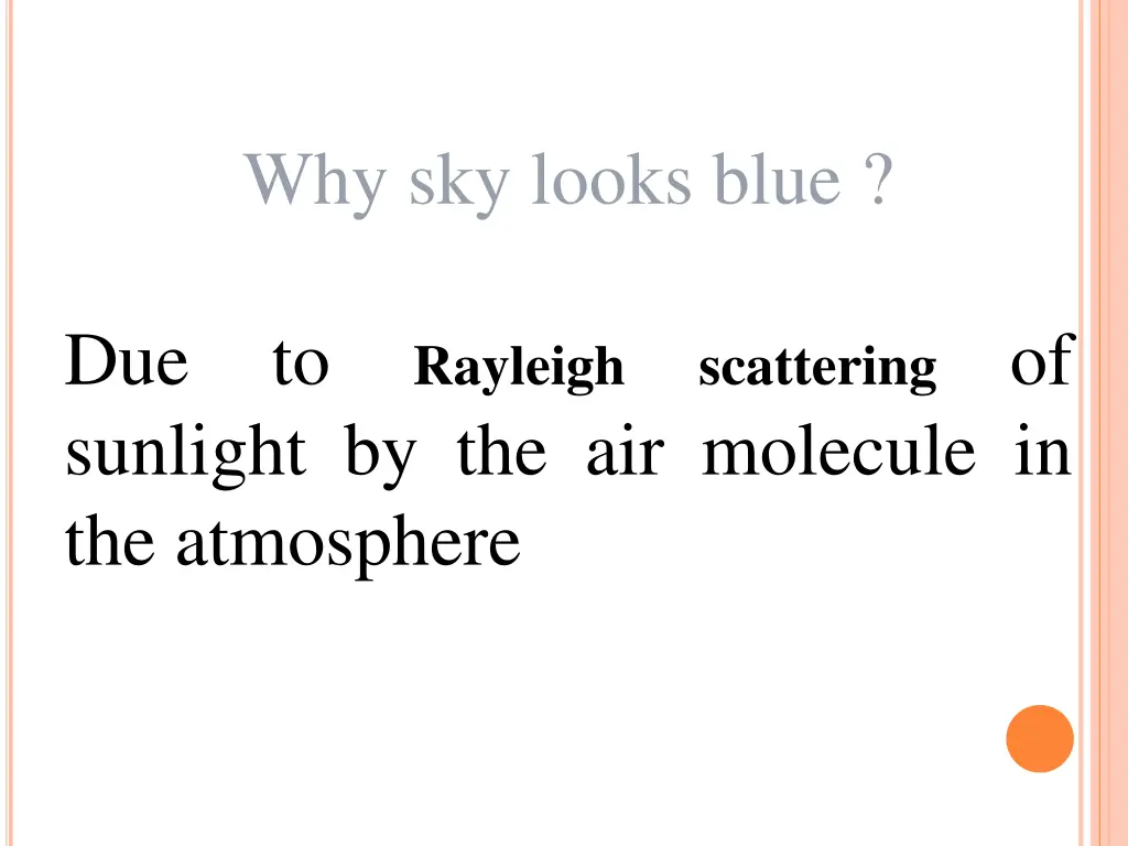 why sky looks blue