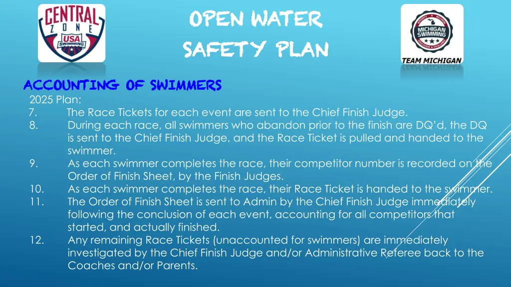 open water open water safety plan safety plan 10