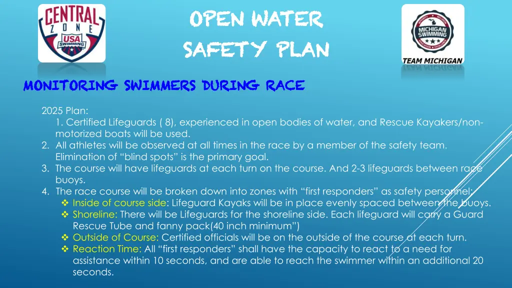 open water open water safety plan safety plan 2