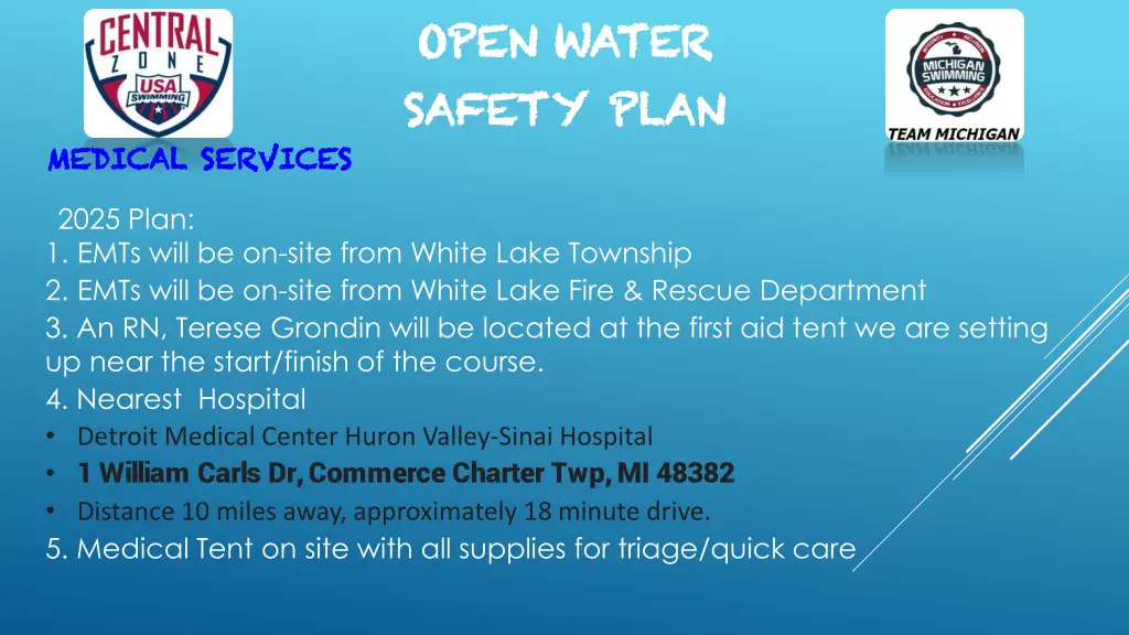 open water open water safety plan safety plan 8