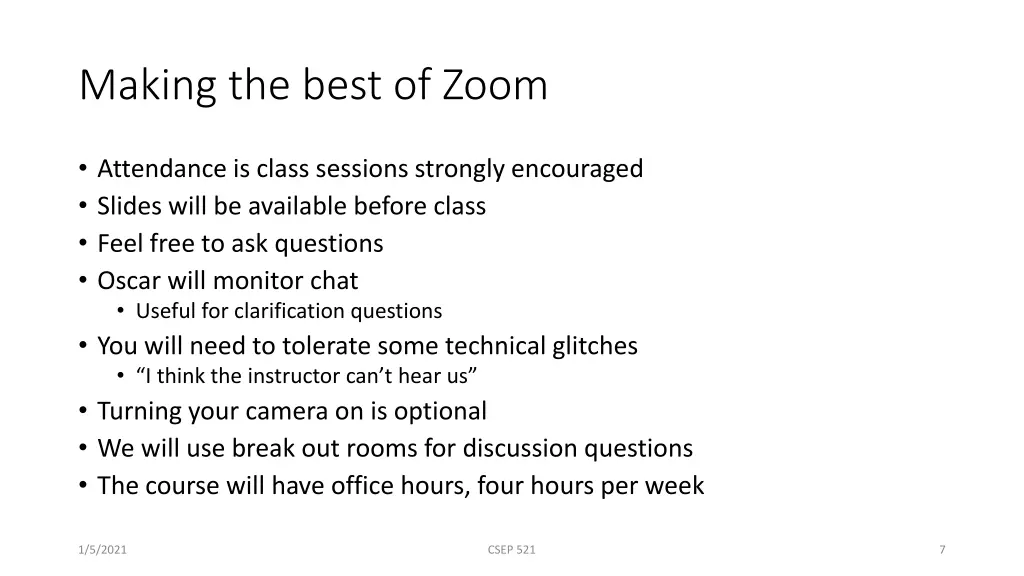 making the best of zoom