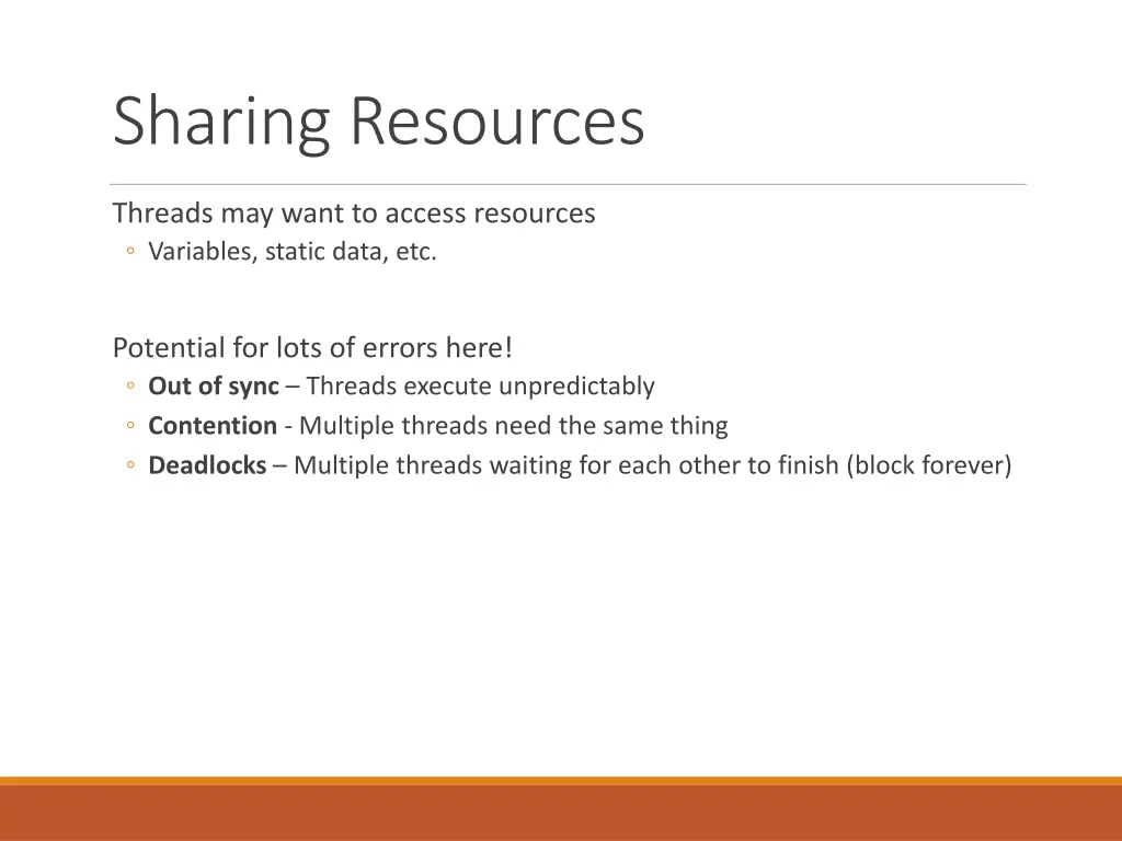 sharing resources