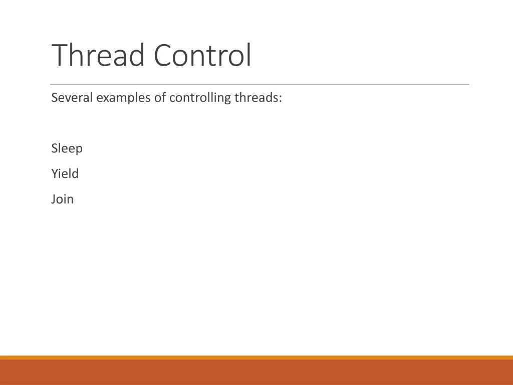 thread control
