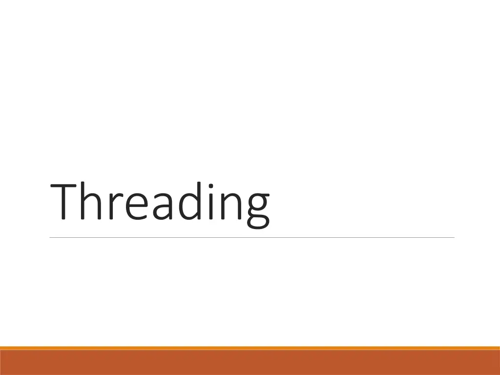 threading